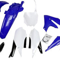 UFO Complete Plastics Kit Black/Blue/White for Yamaha YZ450F/YZ250F 4-Stroke