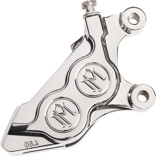 PM 4-Piston Bolt-On Caliper for 11.8" Rotor Front Right Chrome 0052-2424-CH
