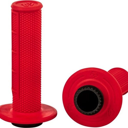 Fire Power Control MX Lock-On Half Waffle Grips Red