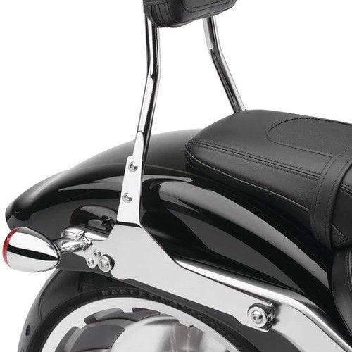 Cobra Detachable Round Passenger Backrest Chrome #602-2007 Harley Davidson