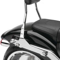 Cobra Detachable Round Passenger Backrest Chrome #602-2007 Harley Davidson