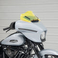 Klock Werks Ice Kolor Flare Windshield 8" Yellow Ice KWW-01-0725 Harley Davidson