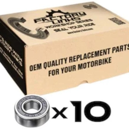 Factory-Links Workshop Series 6303 2RS Wheel Bearings 10-Pack