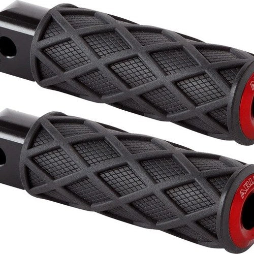 Arlen Ness Knurled Diamond Passenger Footpegs Red Harley Davidson Softail