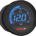 Koso 2" Volt Meter Black #BA050310 Harley Davidson