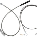 Fat Baggers EZ Install Cable Kit for 16" Ape Bars Stainless/Chrome #249916-C