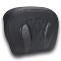 Mustang Deluxe Chopped Tour-Pak Backrest Pad Diamond Sky Blue Stitch #88440SB