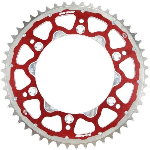 Moto-Master 520 Fusion Series Dual Ring Rear Sprocket 50T Red #62.012.33.50