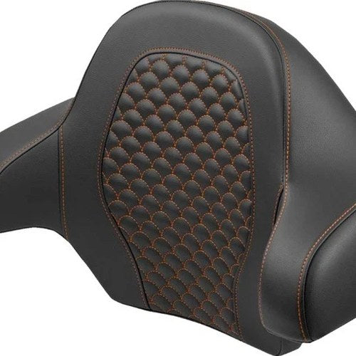 Saddlemen DS King TourPak Backrest Pad Orange Stitch #814-07-15503