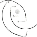 LA Choppers Black Vinyl Brake Line Kit for 12-14" Ape Hangers #LA-8154B13B
