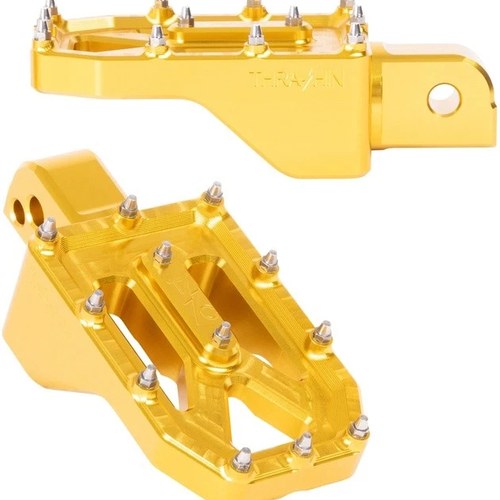 Thrashin Supply Co. Aggressor Passenger Footpegs Gold #TSC-2022-5-SR