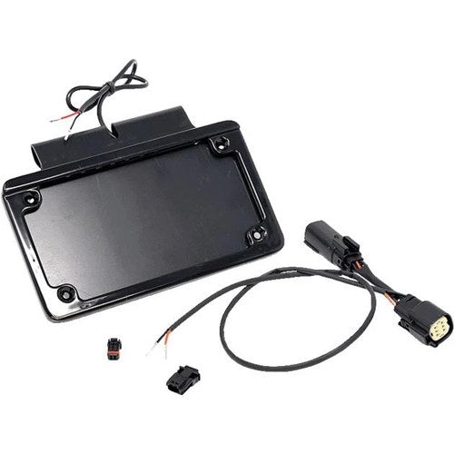 Namz Saddlebag Hanger LED License Plate Bracket Black #NIBTH-B01 Harley Davidson