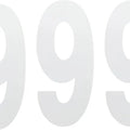 Factory Effex Standard Number Plate Number 8" #9 White 3-Pack