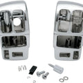 Drag Specialties Radiused Switch Housing Kit with Radio & Cruise Chrome #141734