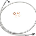 Magnum Polished Stainless E-Z Align Front Brake Line 50" 56450SW Harley Davidson