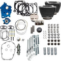 S&S 132" Water Cooled Power Pack Kit w/Chain Drive Black w/Highlights/Chrome