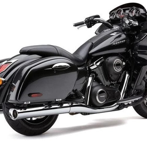 Cobra Tri-Flo Slip-On Mufflers Chrome for Kawasaki Vulcan Voyager/Vaquero/Nomad