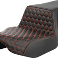 Saddlemen Step-Up HC Ext. Reach Seat Orange Stitch #285076 Harley Davidson