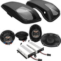 Hogtunes Wild Boar Audio Speaker/Amplifier Kit 2A 800W Black #WBA 800.4SG Kit