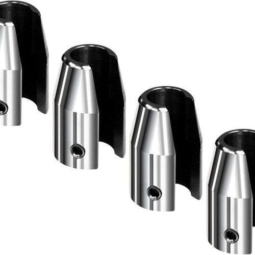 No-Mar Wheel Weight for Thick Spokes (3/8") 4-Pack Chromed Brass 1.3 oz.