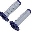Renthal MX Dual Compound 1/2 Waffle Grips Gray/Blue