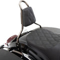 Drag Specialties Double Diamond Pad for Round Tapered Sissy Bars Black
