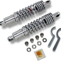 DS 12" Ride-Height Adjustable Shocks Heavy Duty Chrome #187122 Harley Davidson