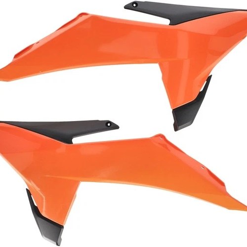 Acerbis Radiator Shrouds Orange/Black #2986565225 KTM