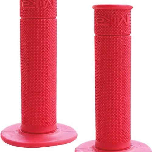 Mika Metals 50/50 MX Waffle Grips Red