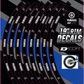 Dcor Branded Rim Decal Set Yamaha 19" Rear #40-80-207 for Yamaha