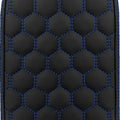 Saddlemen RoadSofa HC Gravestone Sissy Bar Pad Blue Stitch 6.5" W x 11" H