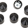 Ciro Rocker Box Caps Black for Harley Twin Cam Engines