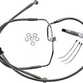 DS Braided Brake Line Kit Non-ABS Front +10" Harley Fxdf Dyna Fat Bob 08-16