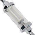 DS Clear Glass Fuel Filter .25" Inlet