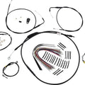 Burly Handlebar Cable/Line Kit for 15" Hangers w/o Cruise Black #B30-1291