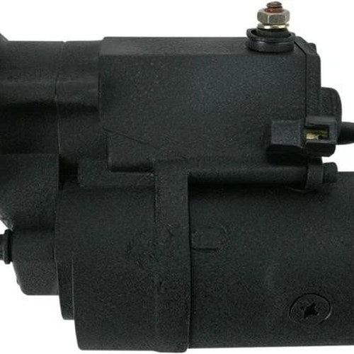 Terry Components 2.0kW Starter Motor Black Wrinkle #773594 Harley Davidson