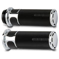 Arlen Ness Slot Track Fusion Grips Chrome #07-300 Harley Davidson