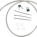 DS Braided Brake Line Kit Front +4" Harley Davidson Dyna Low Rider FXDL/FXDLI