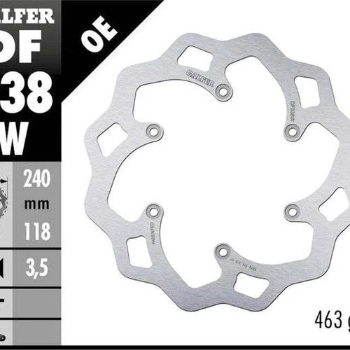 Galfer Wave Rotor Rear #DF338W for Suzuki DR-Z400SM/RM125/RM250