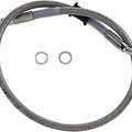 DS Braided Front Upper ABS Brake Line Kit 23-1/4" Clear Coated #212107