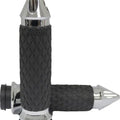 Avon Grips Diamond Contour Spike Grips Chrome #DIA-60-CH-FL-SP Harley Davidson