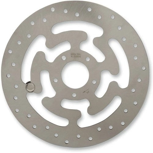 Drag Specialties Stainless Steel Drilled Brake Rotor Front Right 11.8"