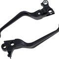 DS Wide Blade Lever Set Matte Black Harley Davidson 141540