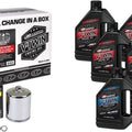 Maxima Oil Change In A Box Synthetic Oil Kit Chrome 20W-50 Harley Sportster