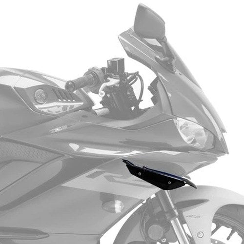 Puig Spoiler Fairing Winglets Black 3739N for Yamaha YZF-R3 2019-2024