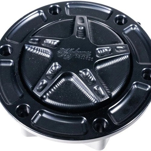 Hofmann Designs 5-Star Gas Cap Assembly Black #HDB-1080B Harley Davidson