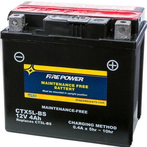 Wps Fire Power CTX5L-BS Maintenance Free Battery #CTX5L-BS for KTM/Honda/Yamaha