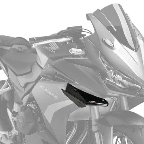 Puig Spoiler Fairing Winglets Black 3614N for Honda CBR500R ABS/CBR500R