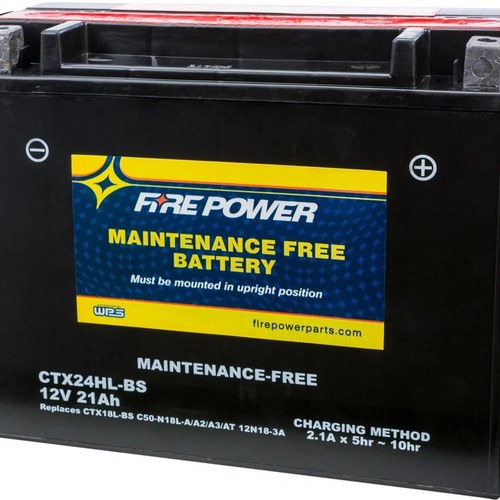 Wps Fire Power CTX24HL-BS Maintenance Free Battery #CTX24HL-BS