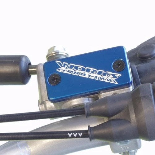 Works Connection Brake Cap Front Aluminum Blue #21-030 for Yamaha